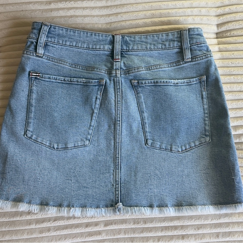 Alice + Olivia Light Blue Denim Mini Skirt
